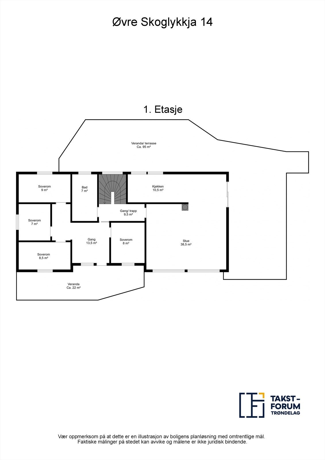 Planskisse - Første etasje. Galleribilde