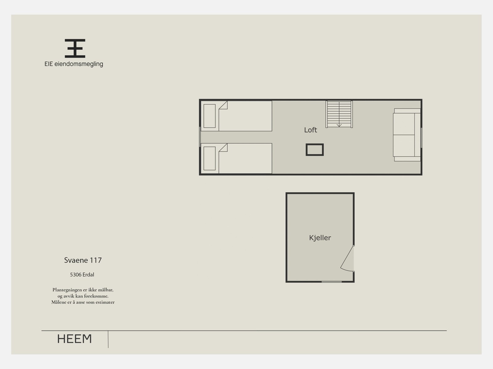 Plantegning loft Galleribilde