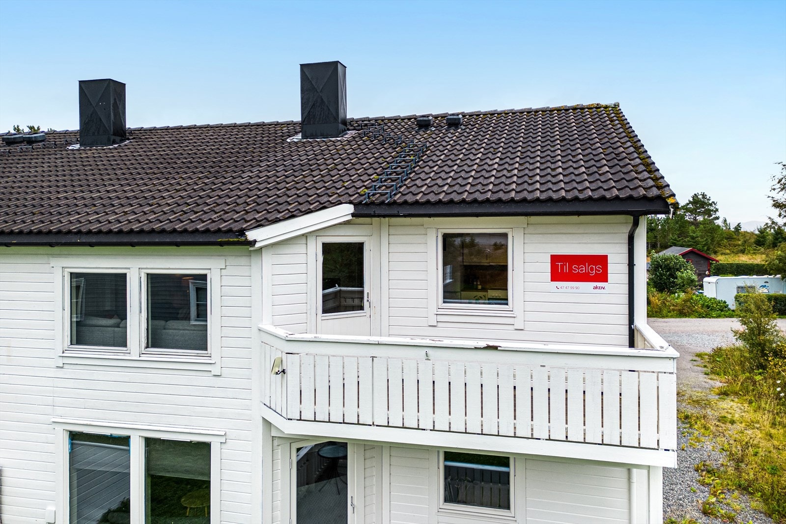 Balkongen har god plass til å innrede med ønsket møblement. Galleribilde
