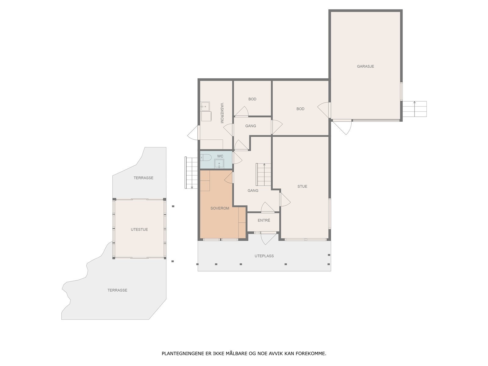 Plantegning første etasje. Galleribilde