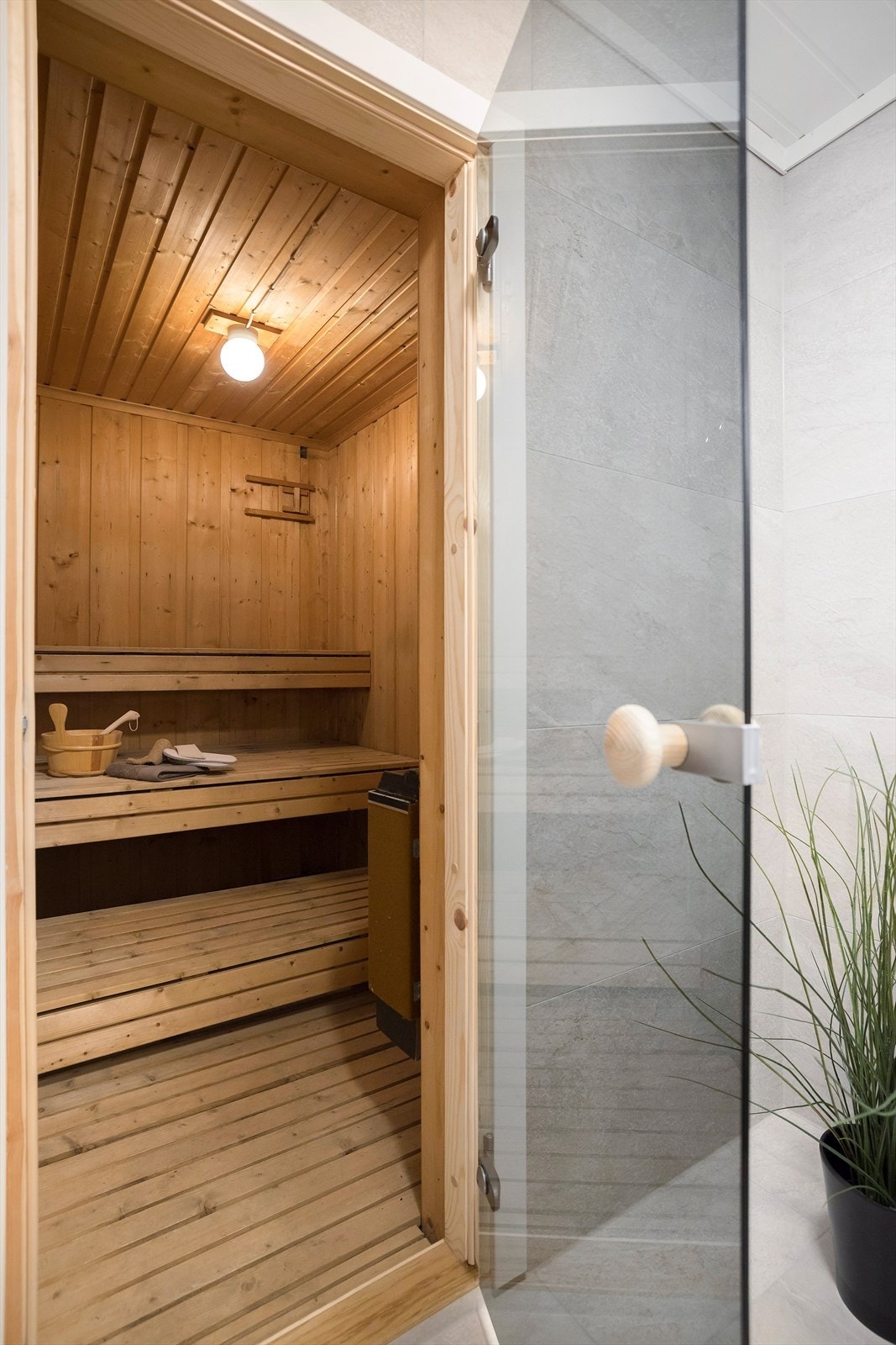 Badstue i tilknytning til badet i u.etg. Galleribilde