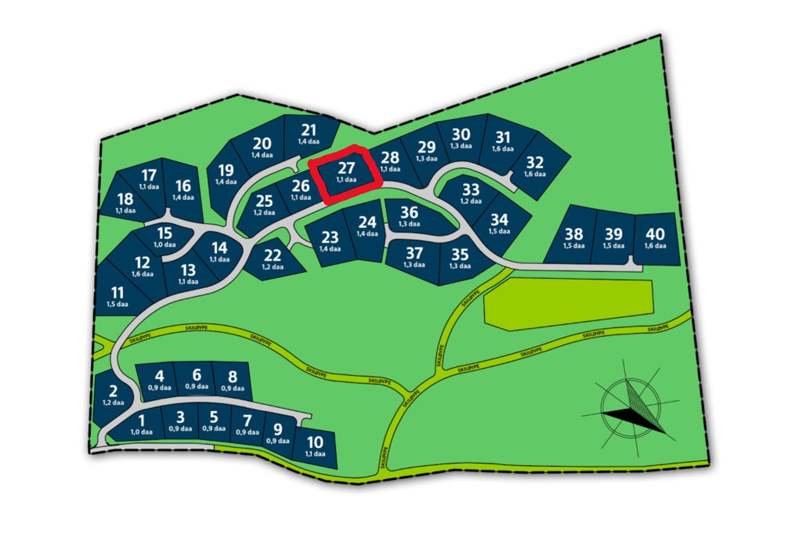 Tomt 27 - Vestvendt med nydelig utsikt mot Rødalshøa Galleribilde