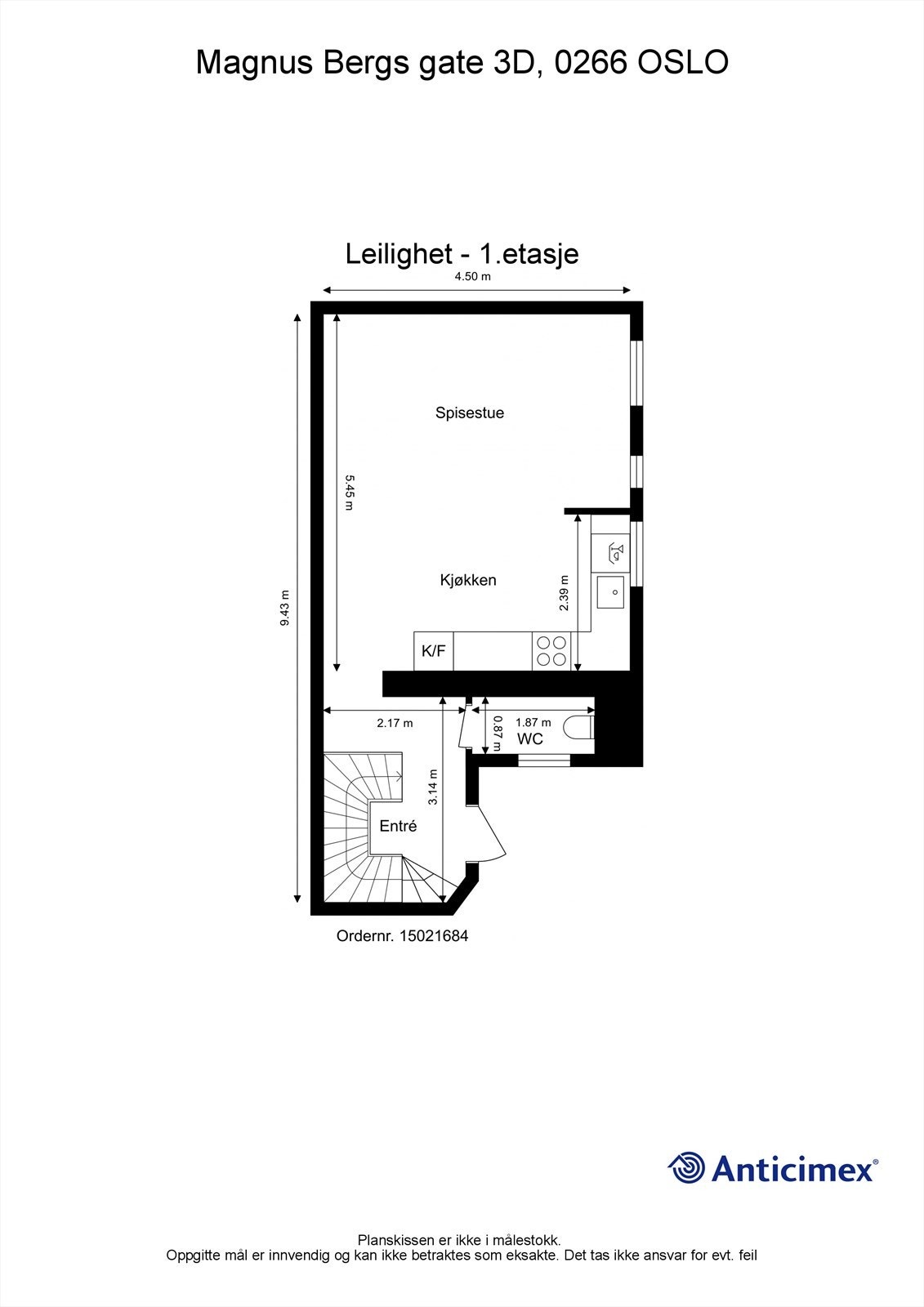 Plantegning 1. etasje. Galleribilde