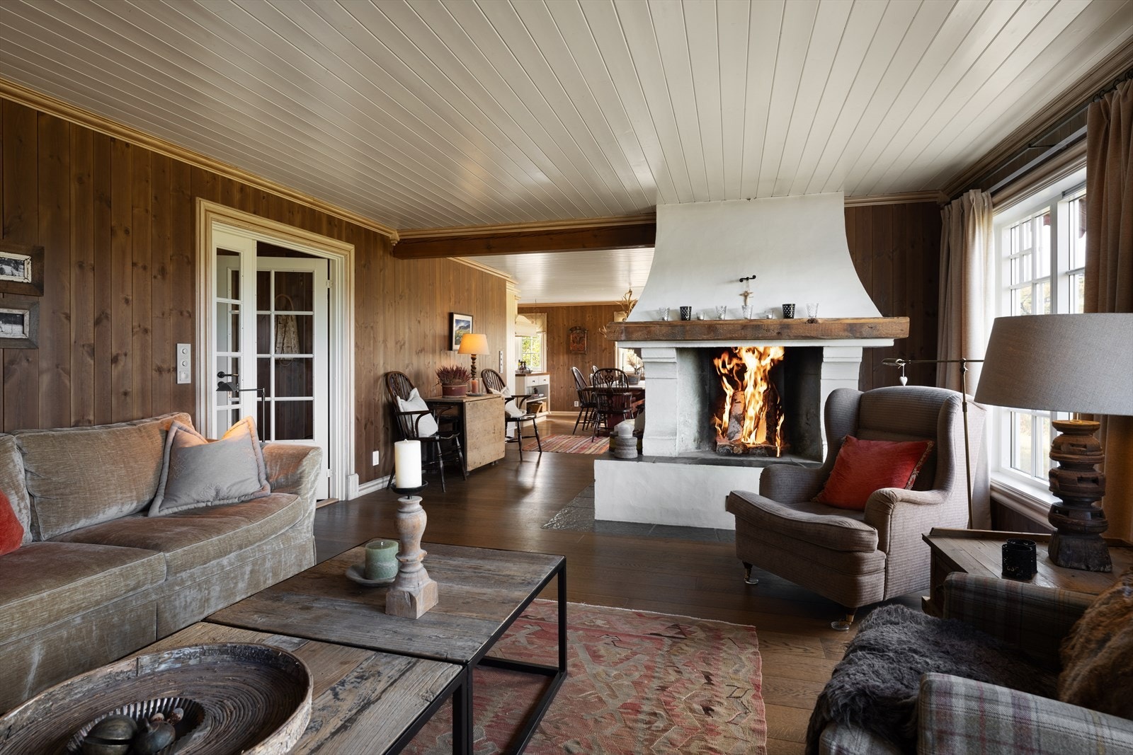 Hytten er inndelt i soner som gir lun og god følelse Galleribilde