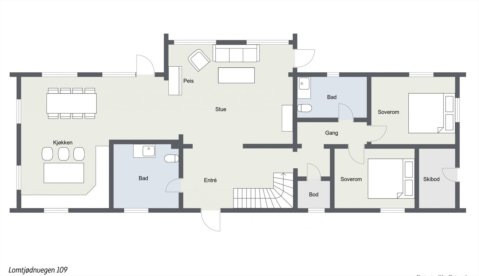 Plantegning - 1. Etg Galleribilde