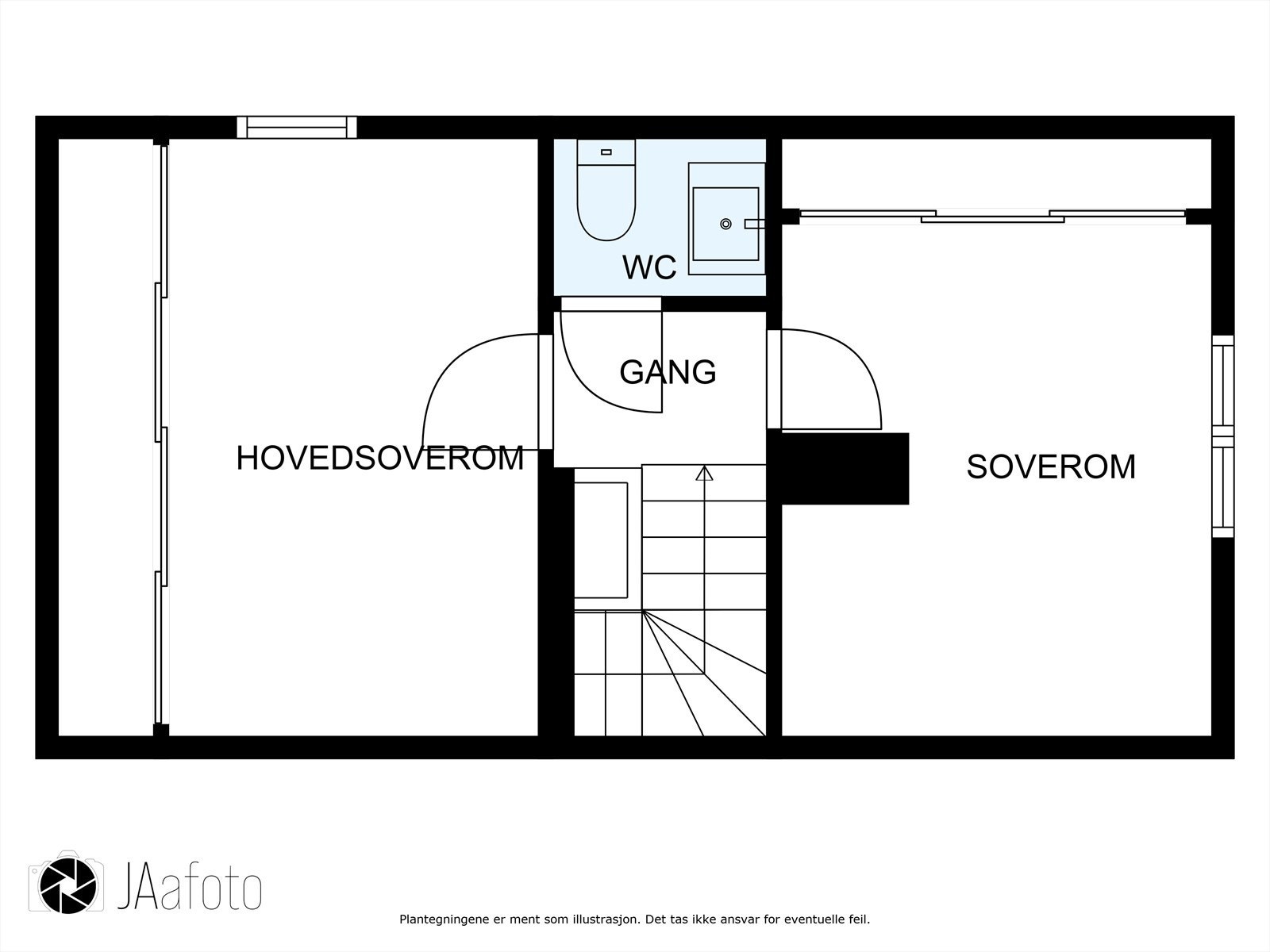 Plantegning loftsetasjen Galleribilde