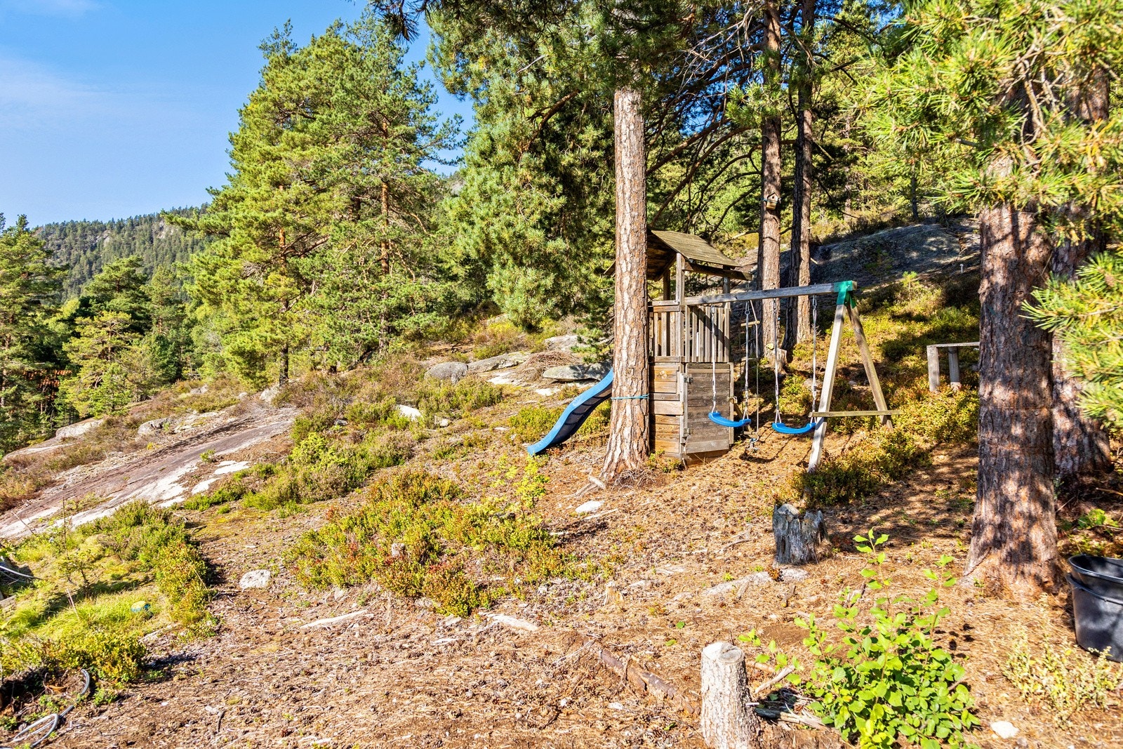 Hagen har en øvre del som er naturtomt og som strekker seg frem til markagrensen. Galleribilde