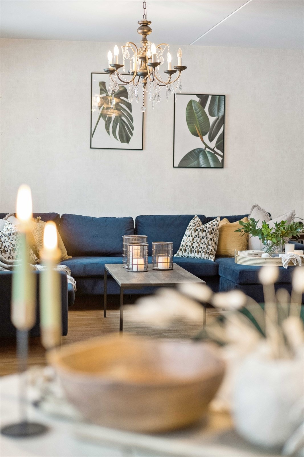 God stemning i stua. Galleribilde