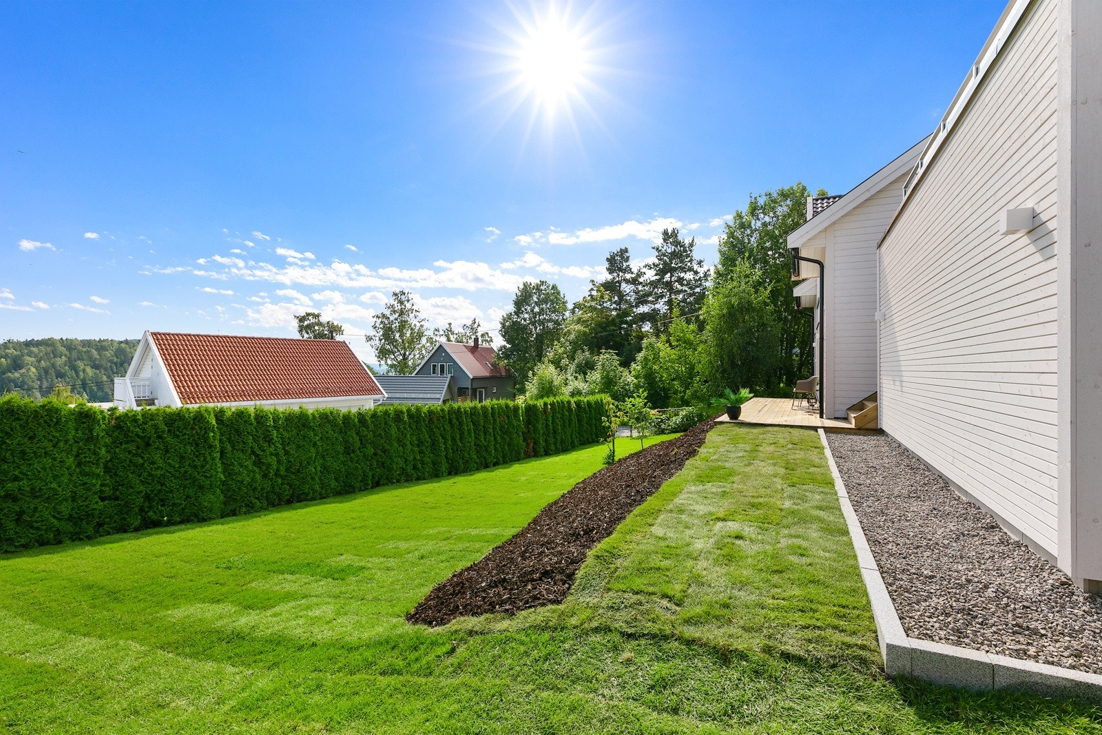 Flott opparbeidet hage. Galleribilde