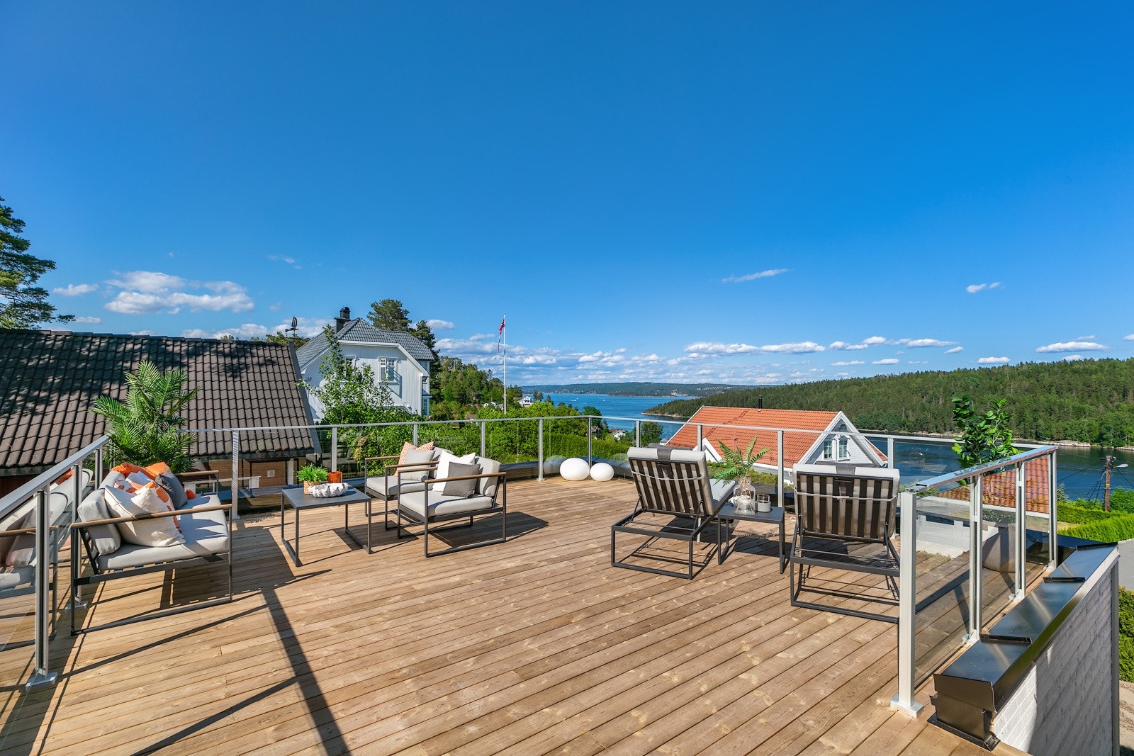 Stor takterrasse på 47 kvm Galleribilde