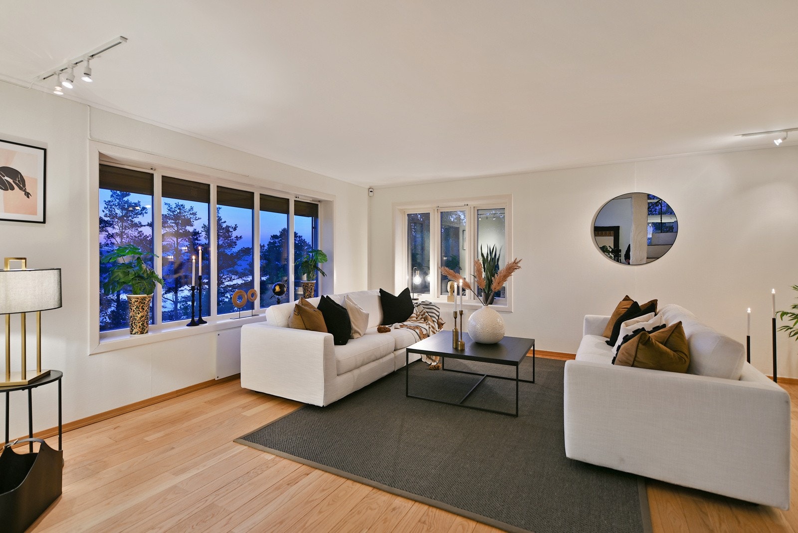 Store vinduer mot Tunevannet. Galleribilde