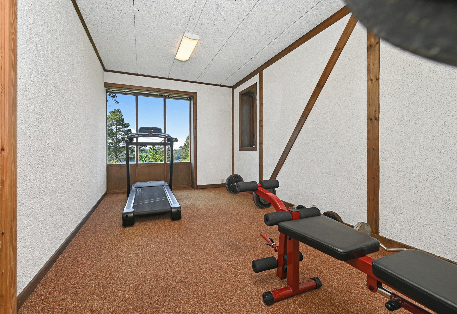 Soverom/treningsrom i underetasjen. Galleribilde