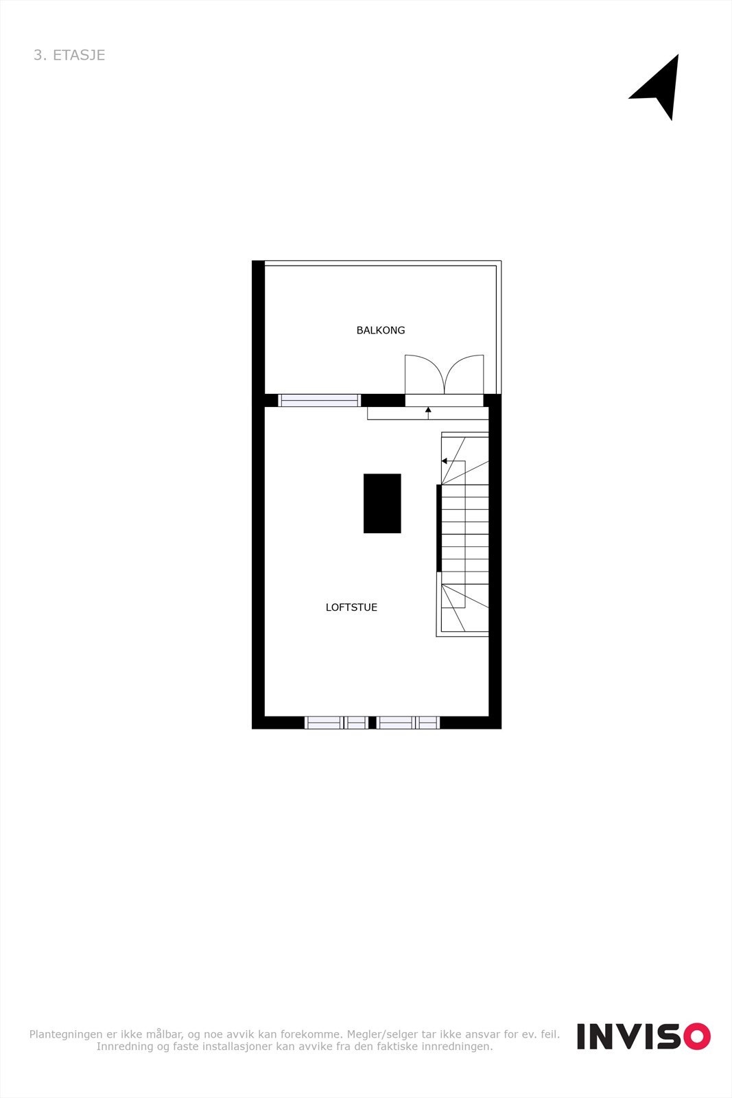Plantegning 3. etasje. Galleribilde