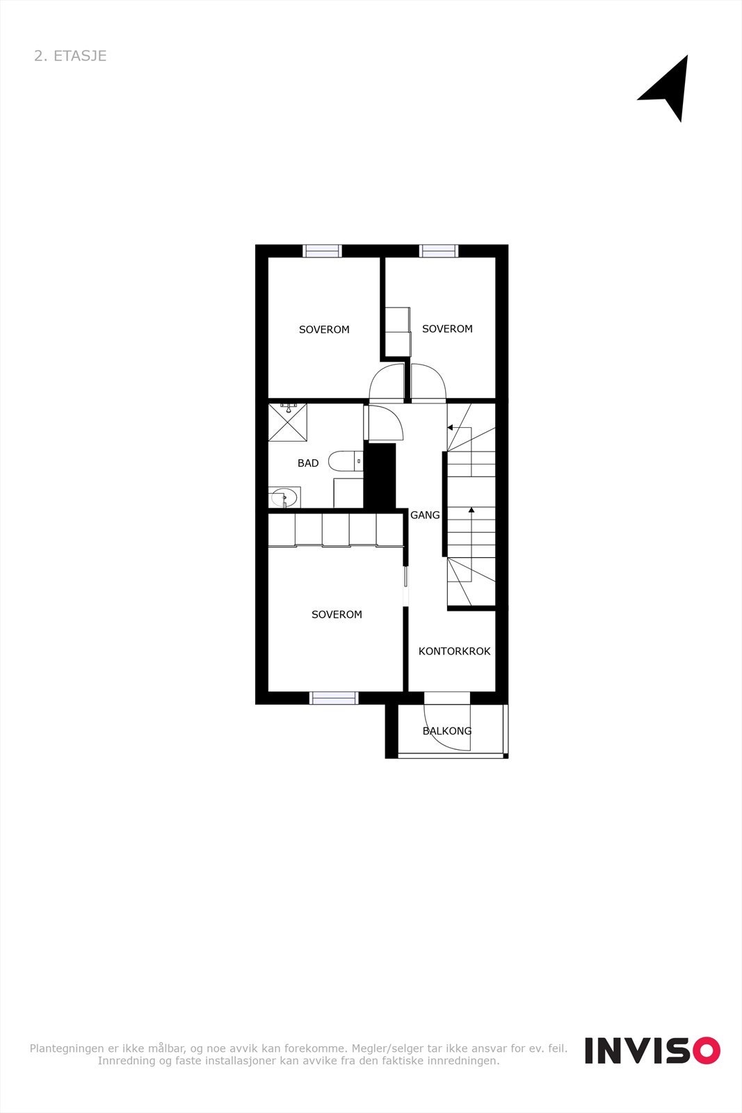 Plantegning 2. etasje. Galleribilde