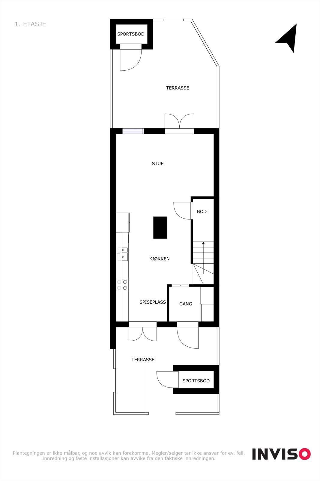 Plantegning 1. etasje. Galleribilde