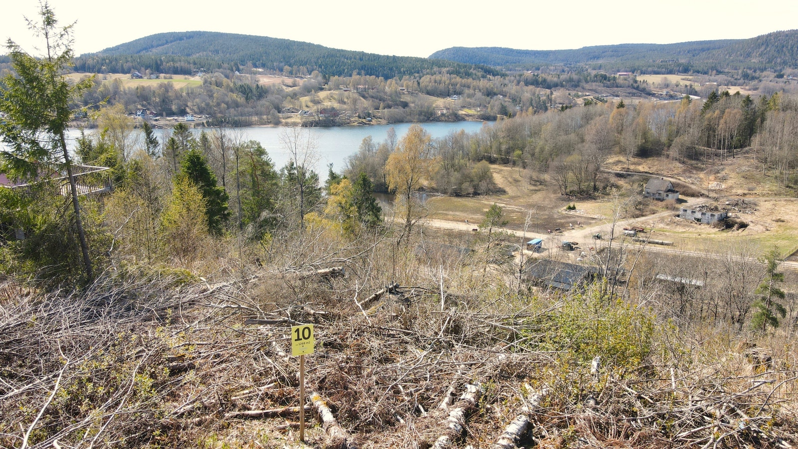 Dette er en av tomtene hvor man kan bygge "Opal" fra Nordbohus Galleribilde