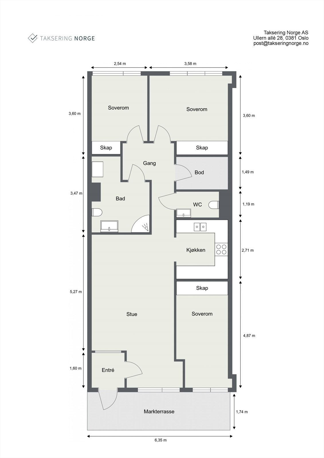 Plantegning Galleribilde