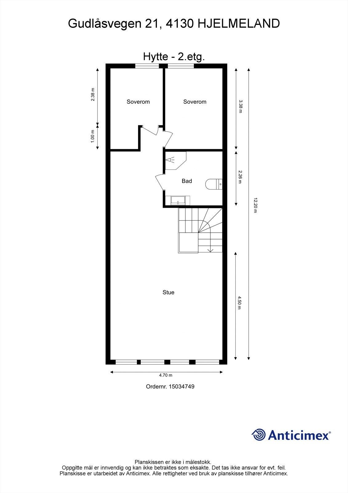 Plantegning 2. etasje Galleribilde