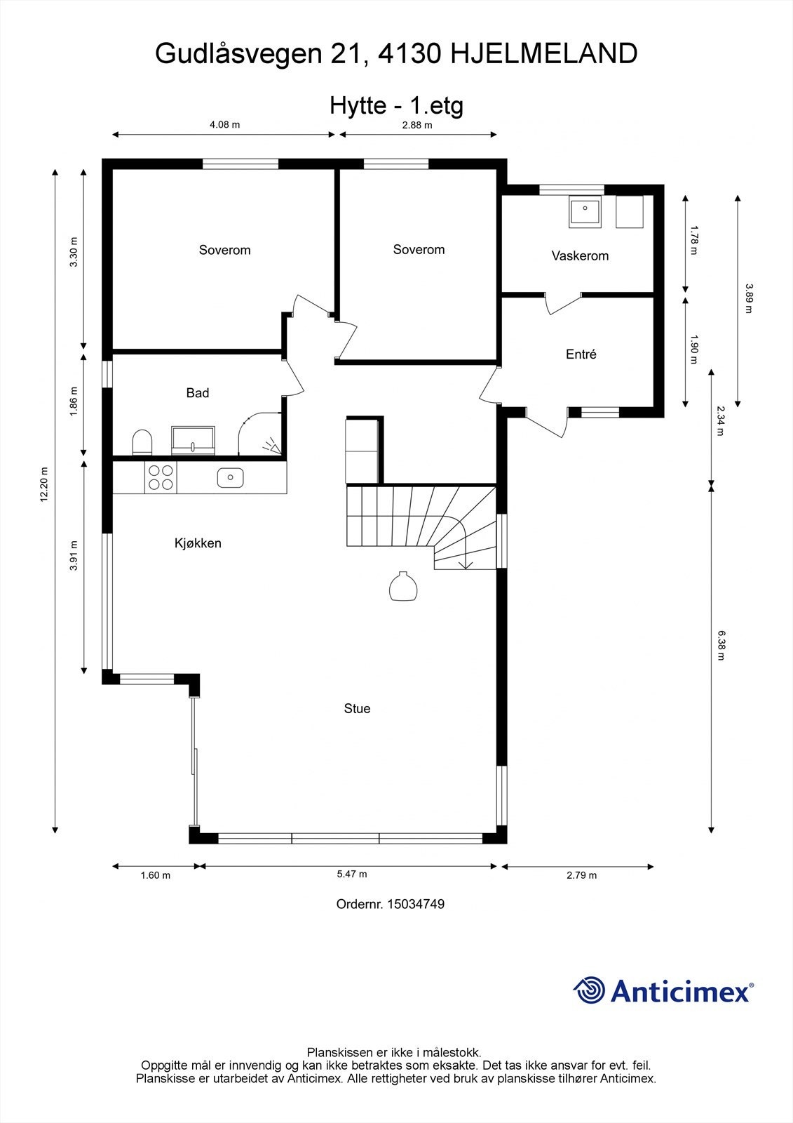 Plantegning 1. etasje Galleribilde