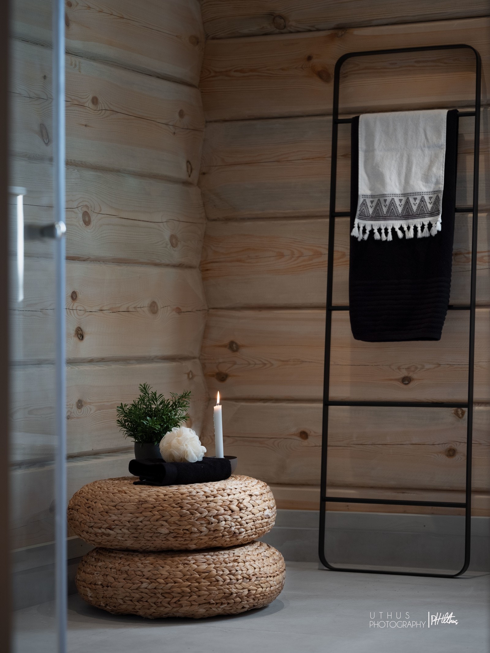 Plass til badekar. Opplegg for vann i bod. Galleribilde