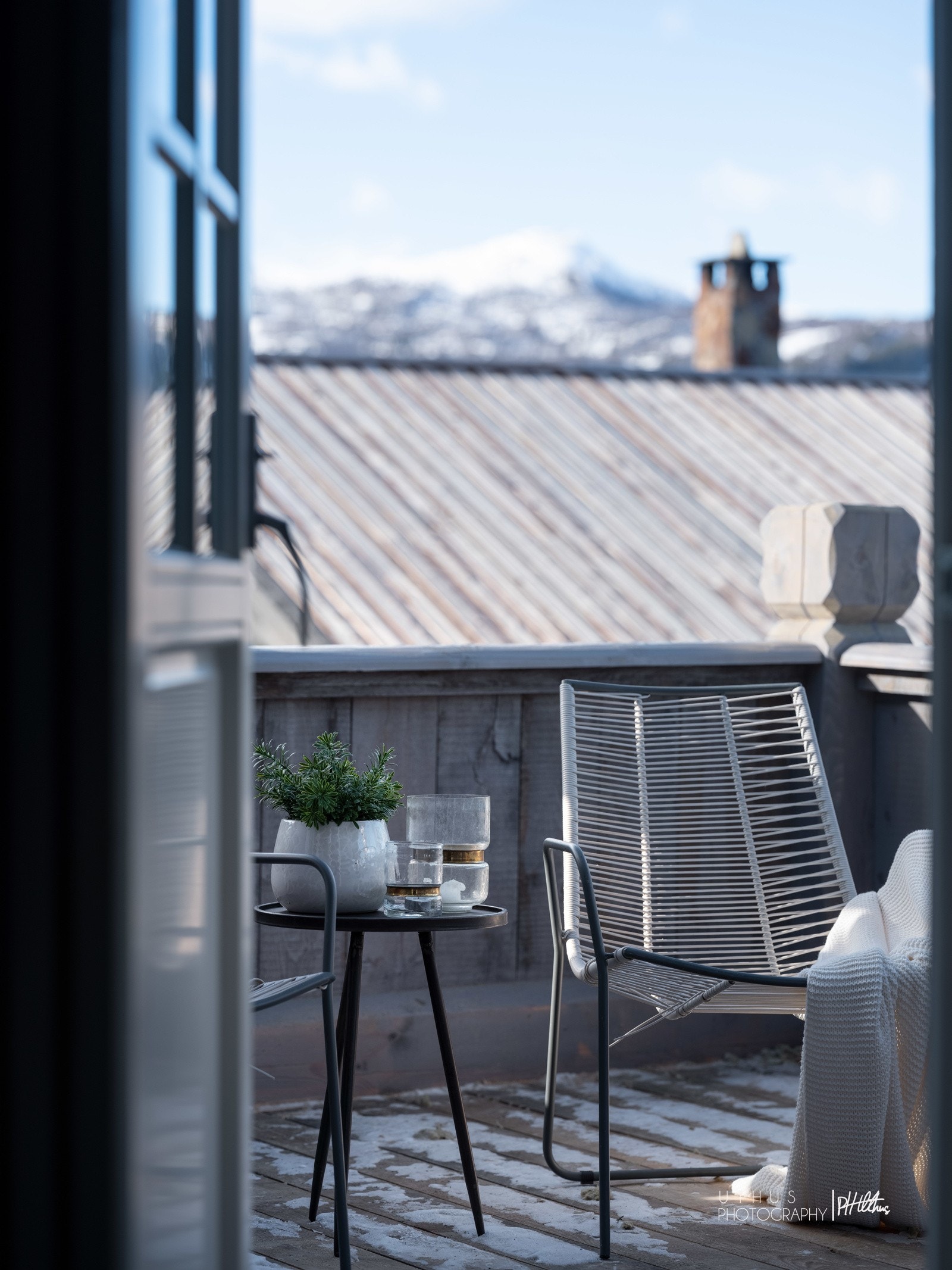 Utgang til terrasse fra stuen. Galleribilde