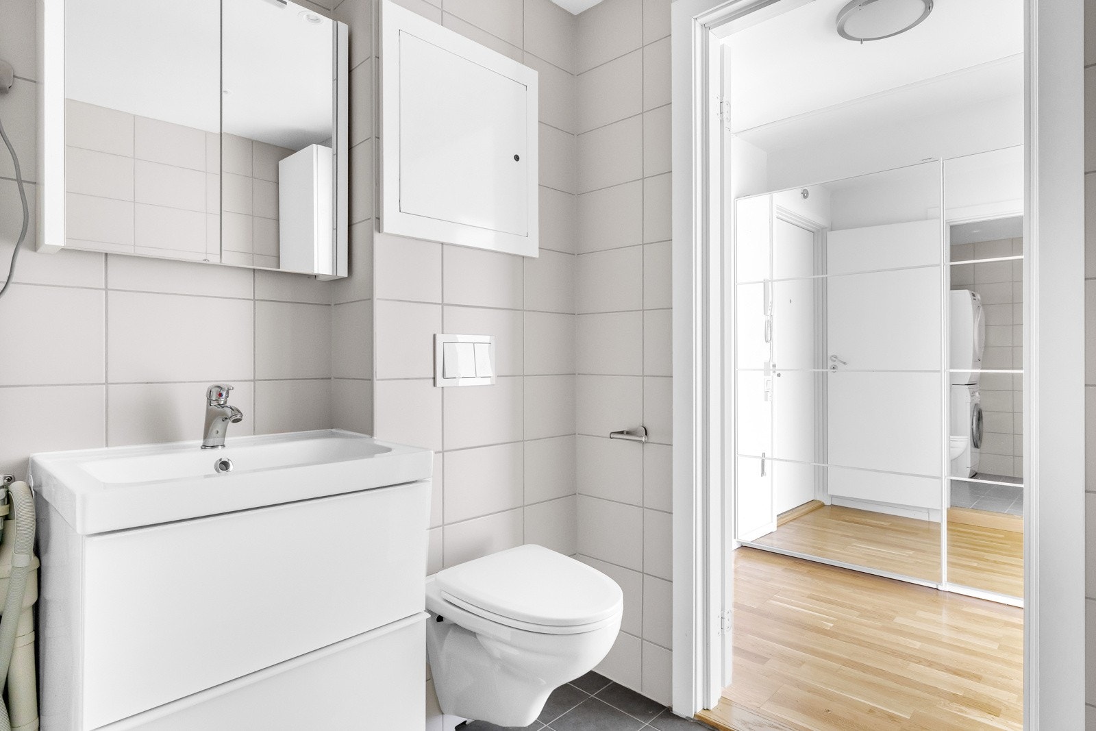 Badet har fått tilstandsgrad 1 og har varmekabler i gulv Galleribilde