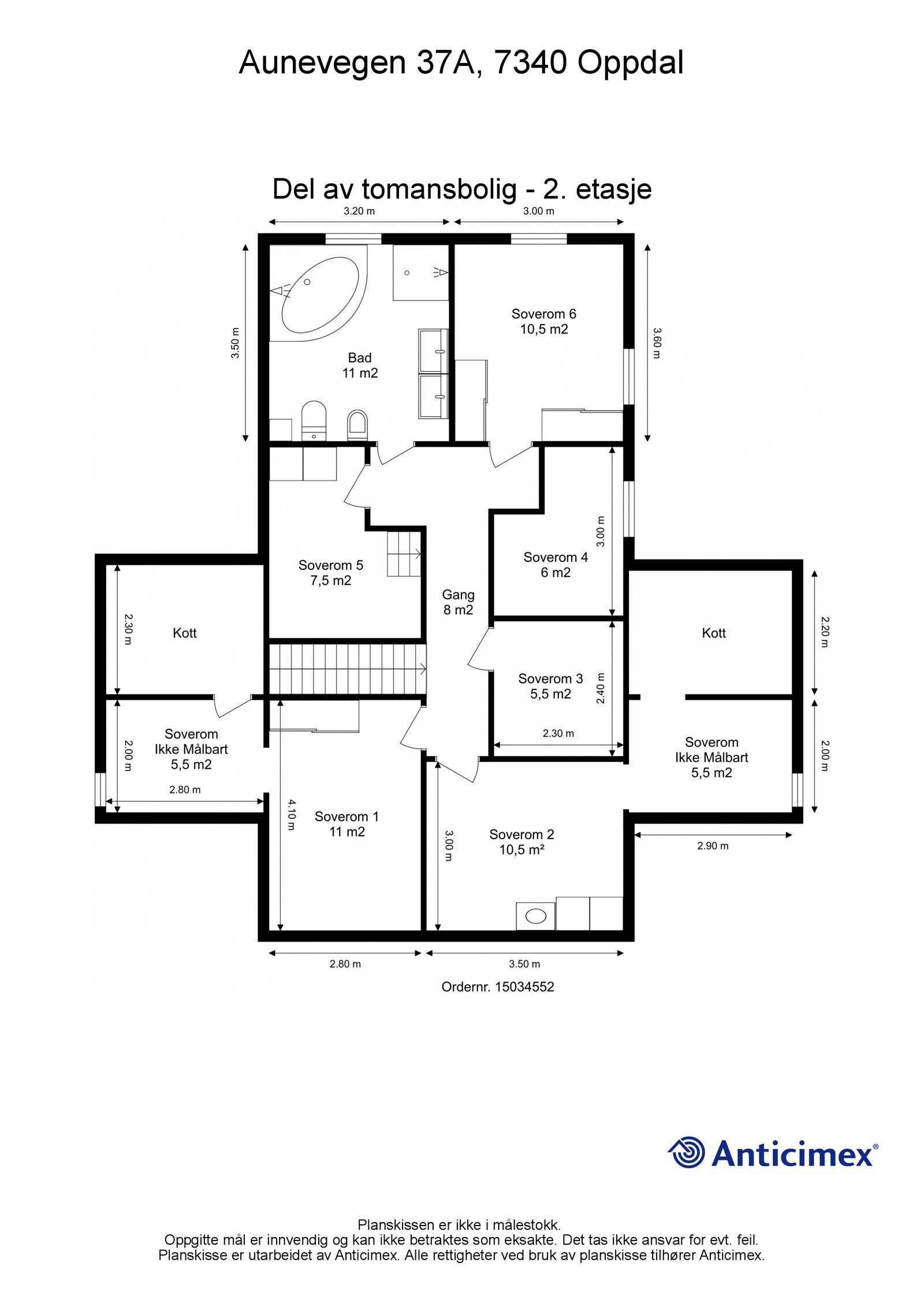 Plantegning 2. etasje. Galleribilde