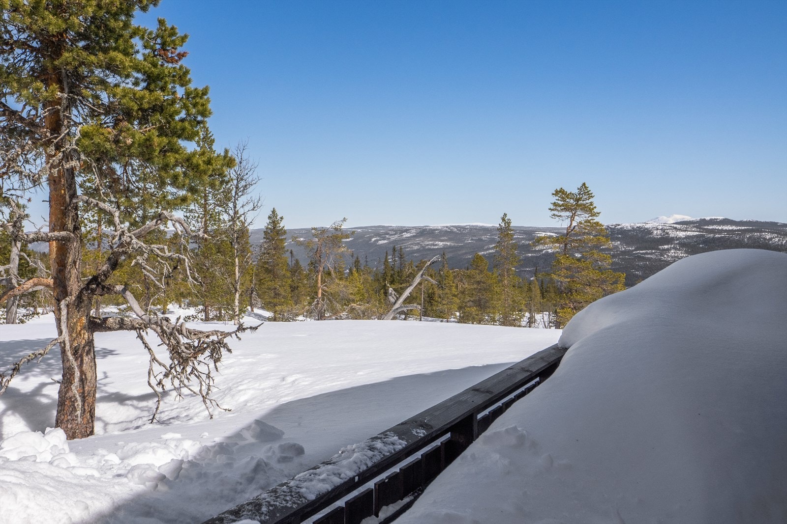 Nydelig utsikt mot fjellene og nærområdene. Galleribilde