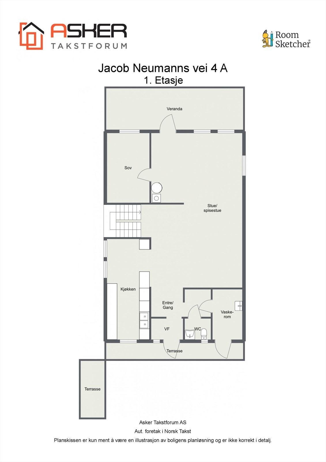 Plantegning 1. etasje. Galleribilde