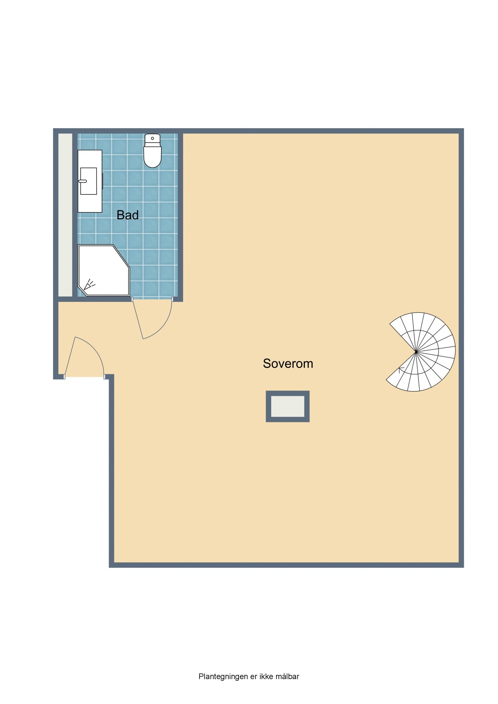 Plantegning loft Galleribilde