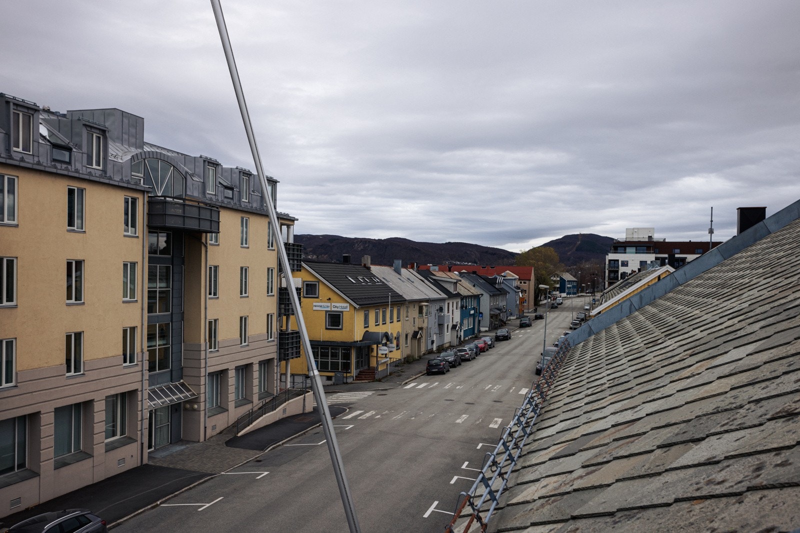 Utsikten fra takvinduet. Galleribilde