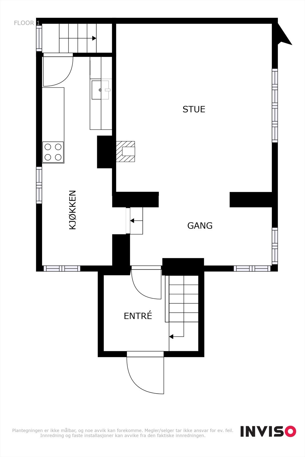 Plantegning - 1. etg. Galleribilde