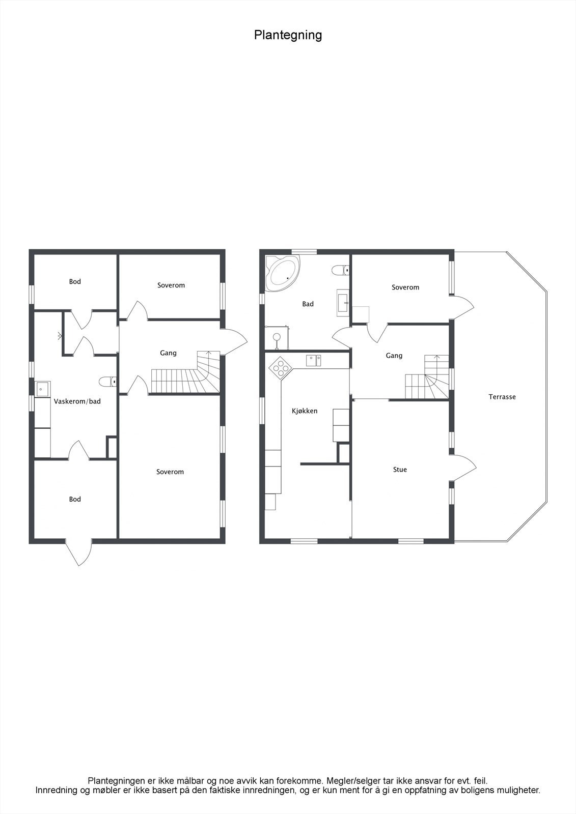 Plantegning i 2D Galleribilde