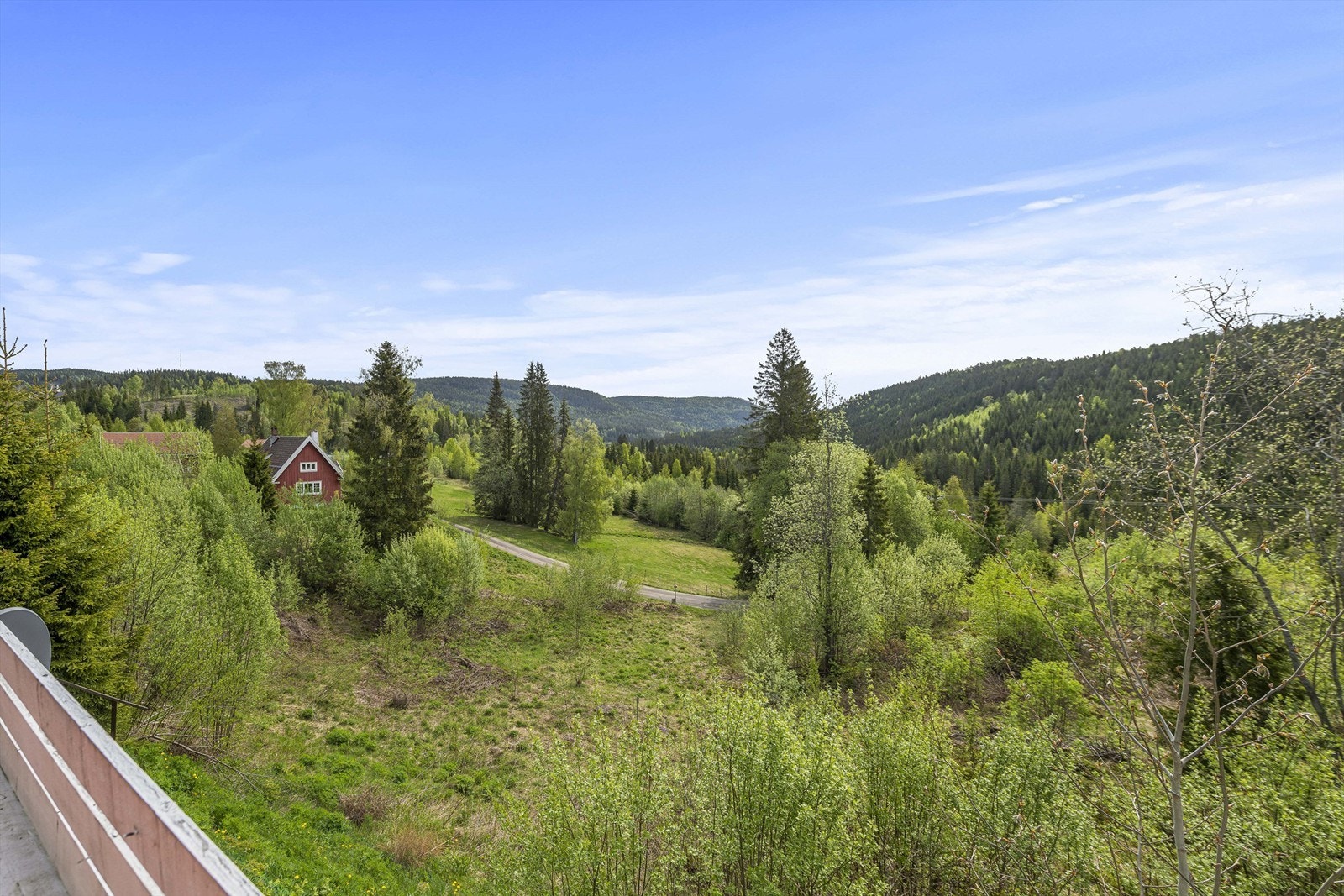 Utsikten fra balkongen Galleribilde