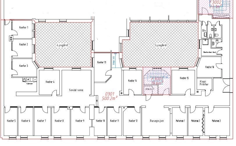Nåværende planløsning Galleribilde