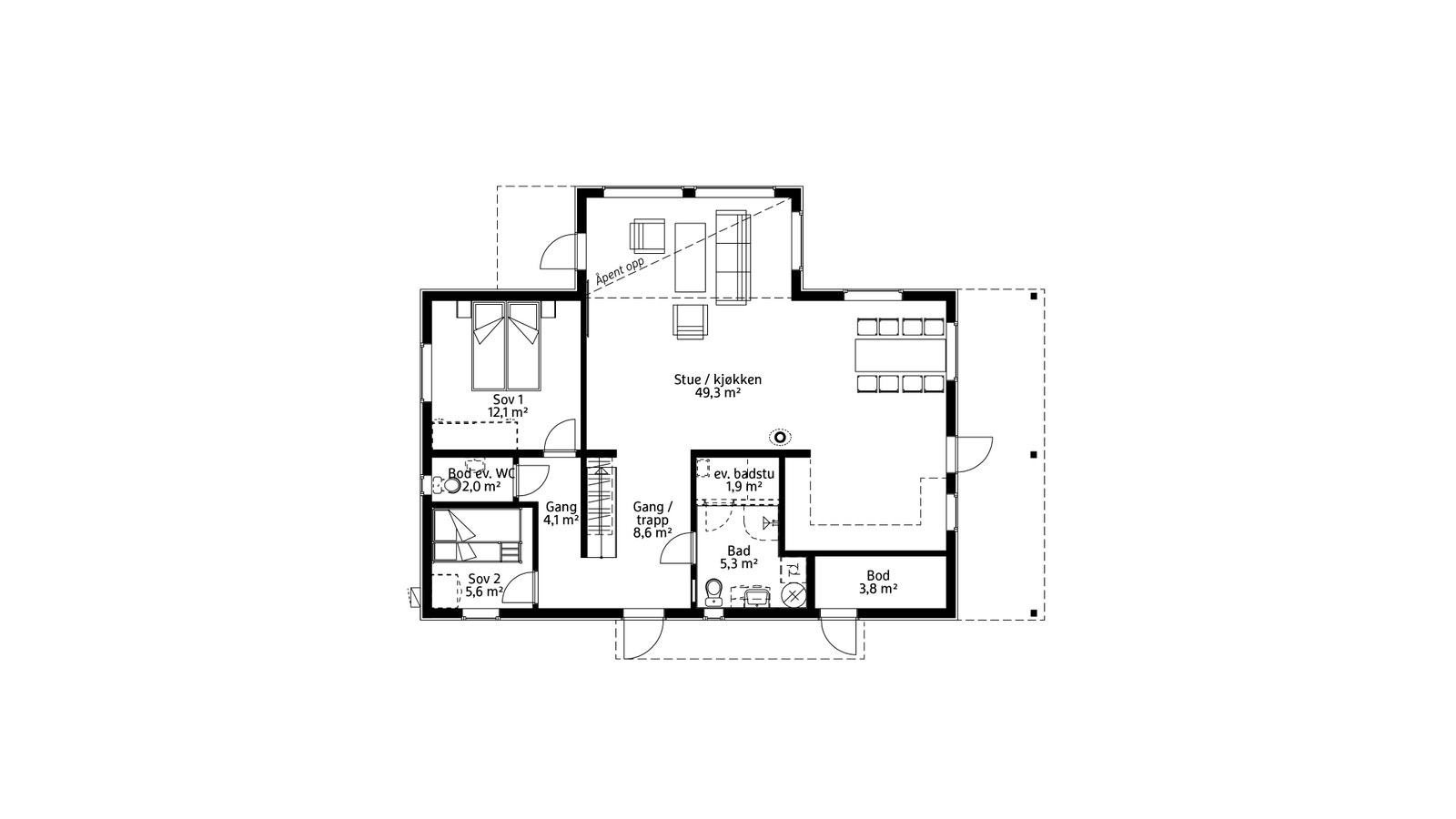 Plantegning - hovedplan Galleribilde