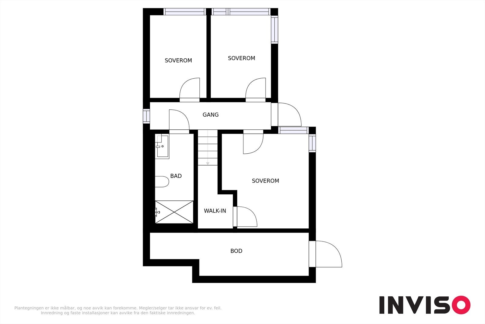 Illustrert planteikning 1.etasje, avvik kan forekomme. Bilete frå Strandhus 2 Galleribilde