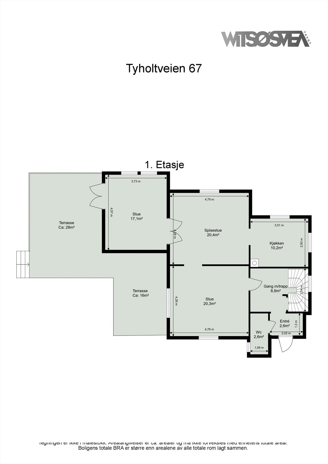 Planskisse første etasje. Galleribilde