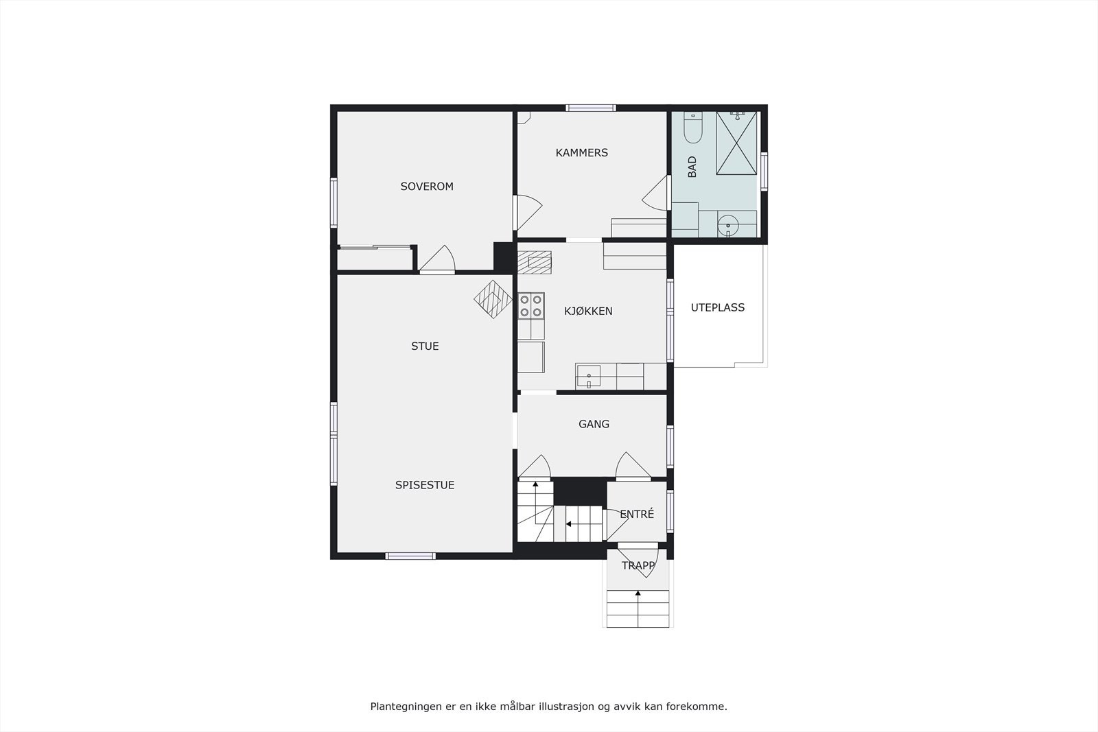Plantegning av hovedplanet Galleribilde