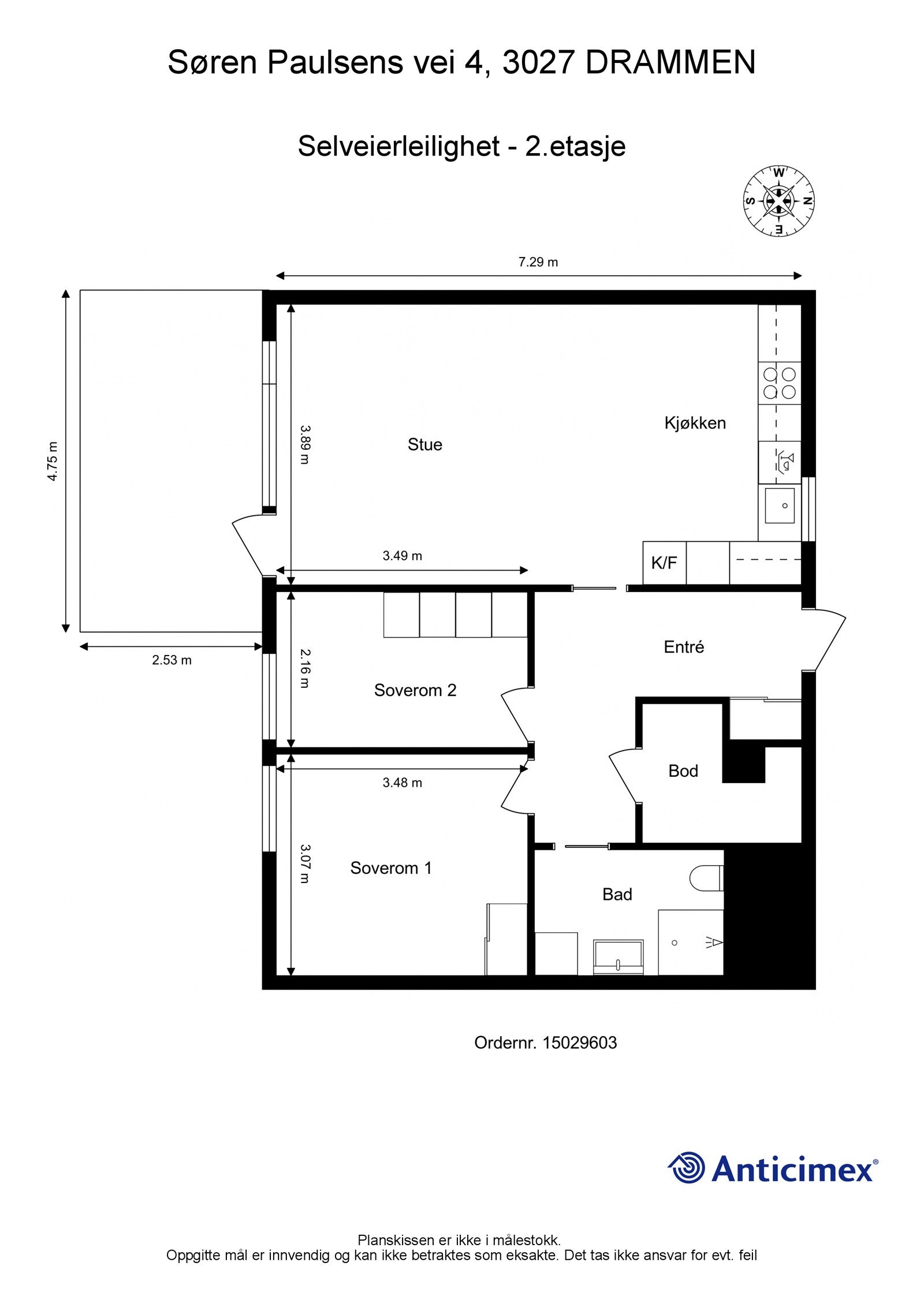 Plantegning Galleribilde