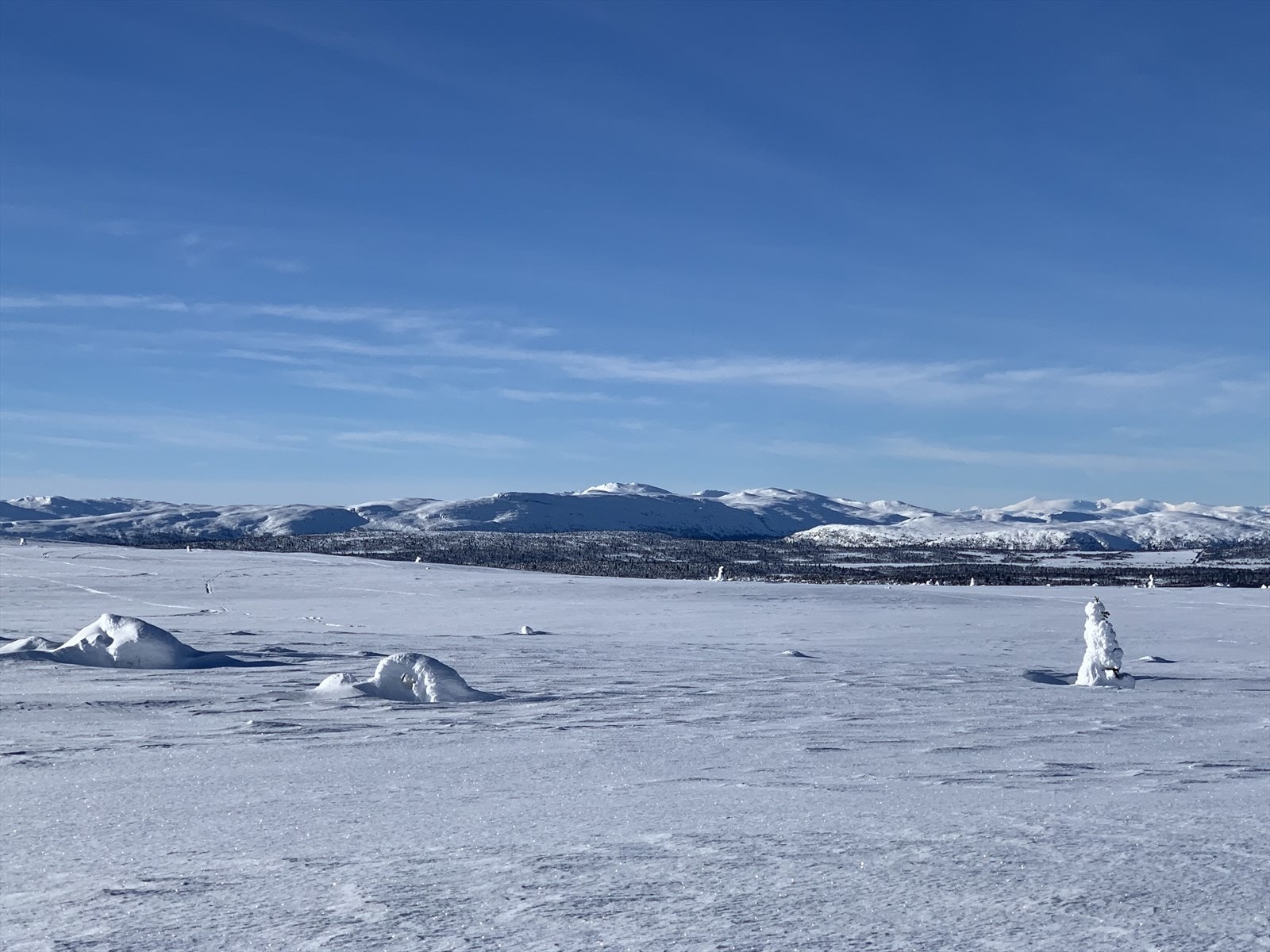 På skitur mellom Toftsetra og Fagerhøi Galleribilde