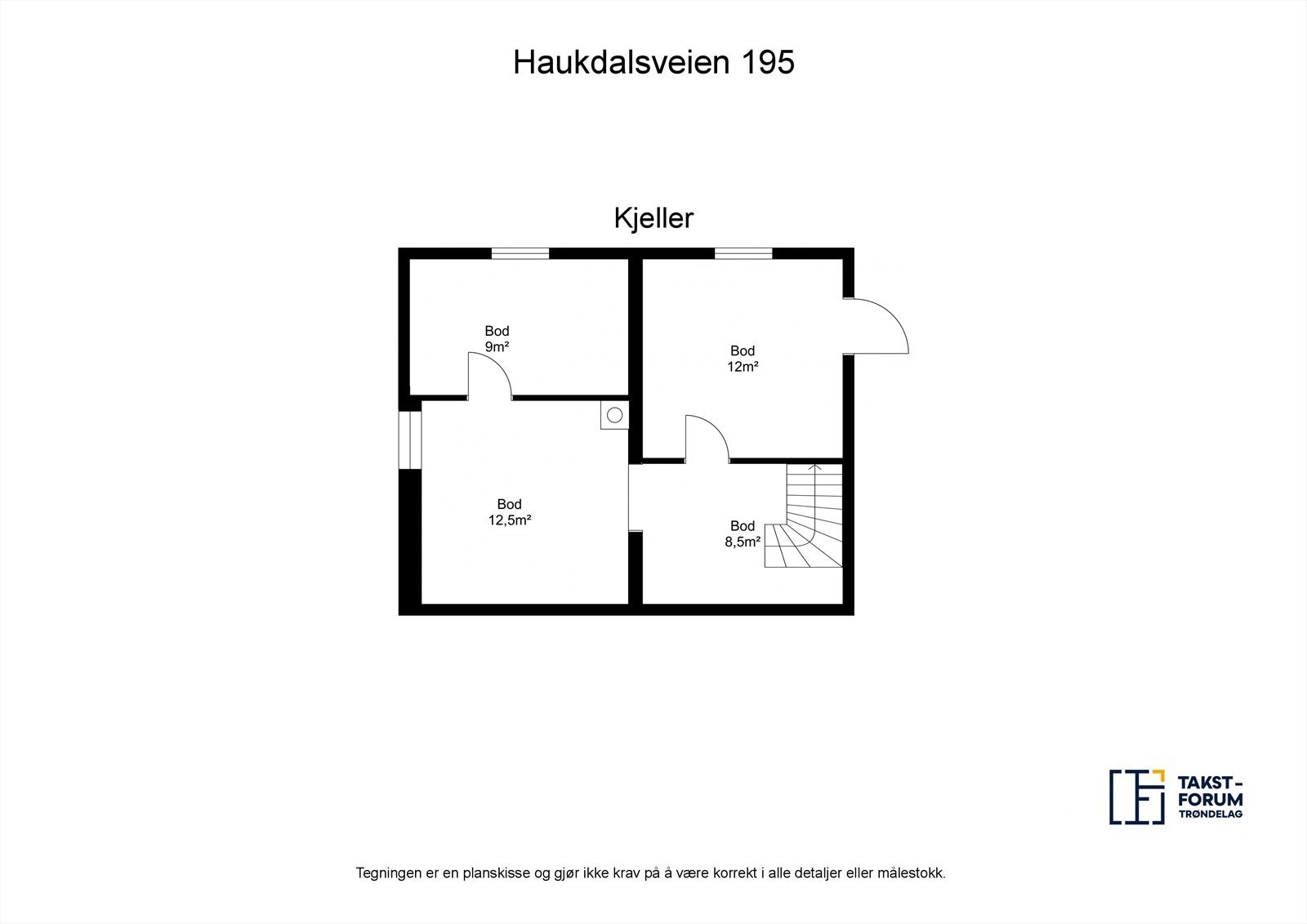 Planskisse kjeller Galleribilde