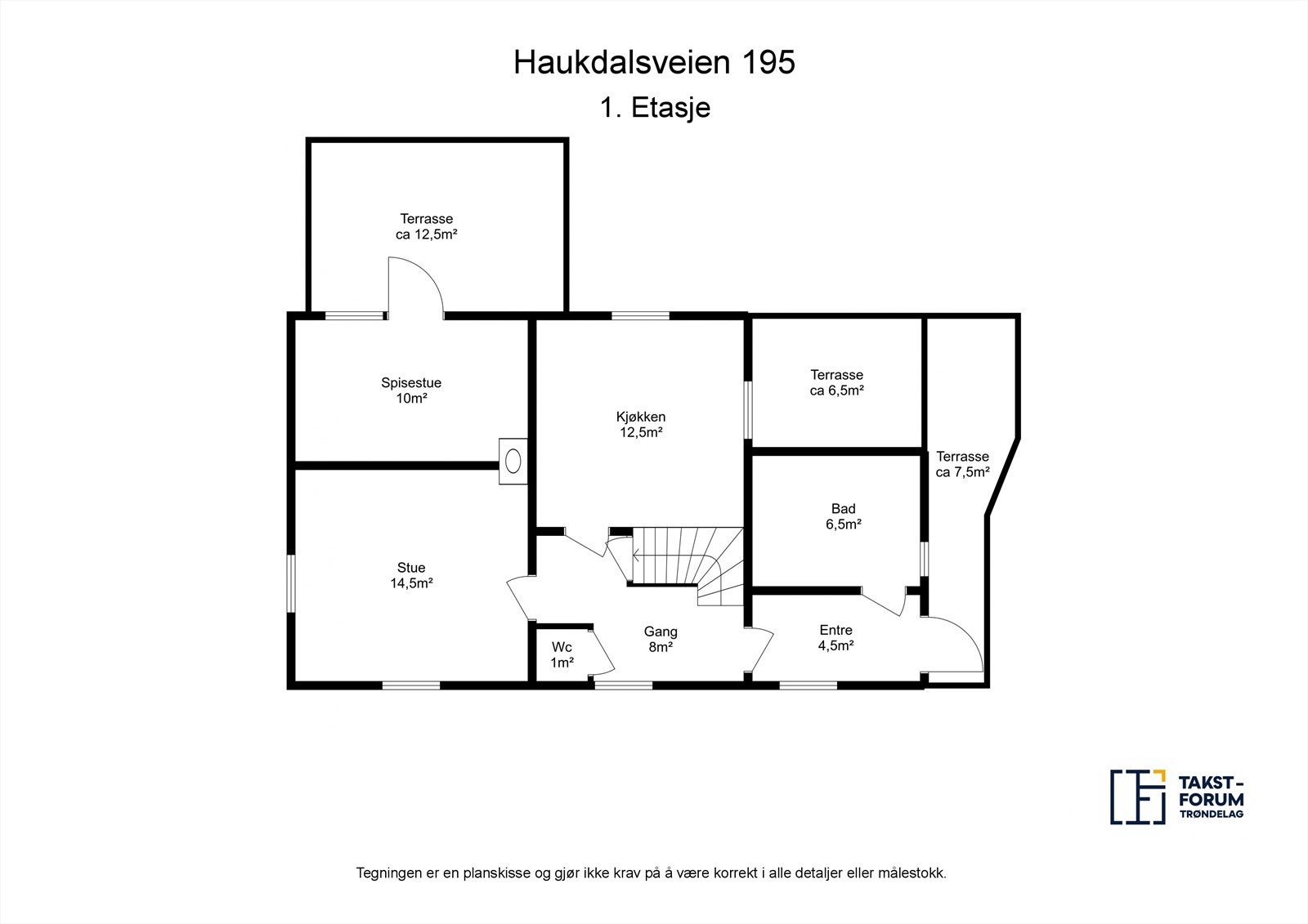 Planskisse 1. etg Galleribilde