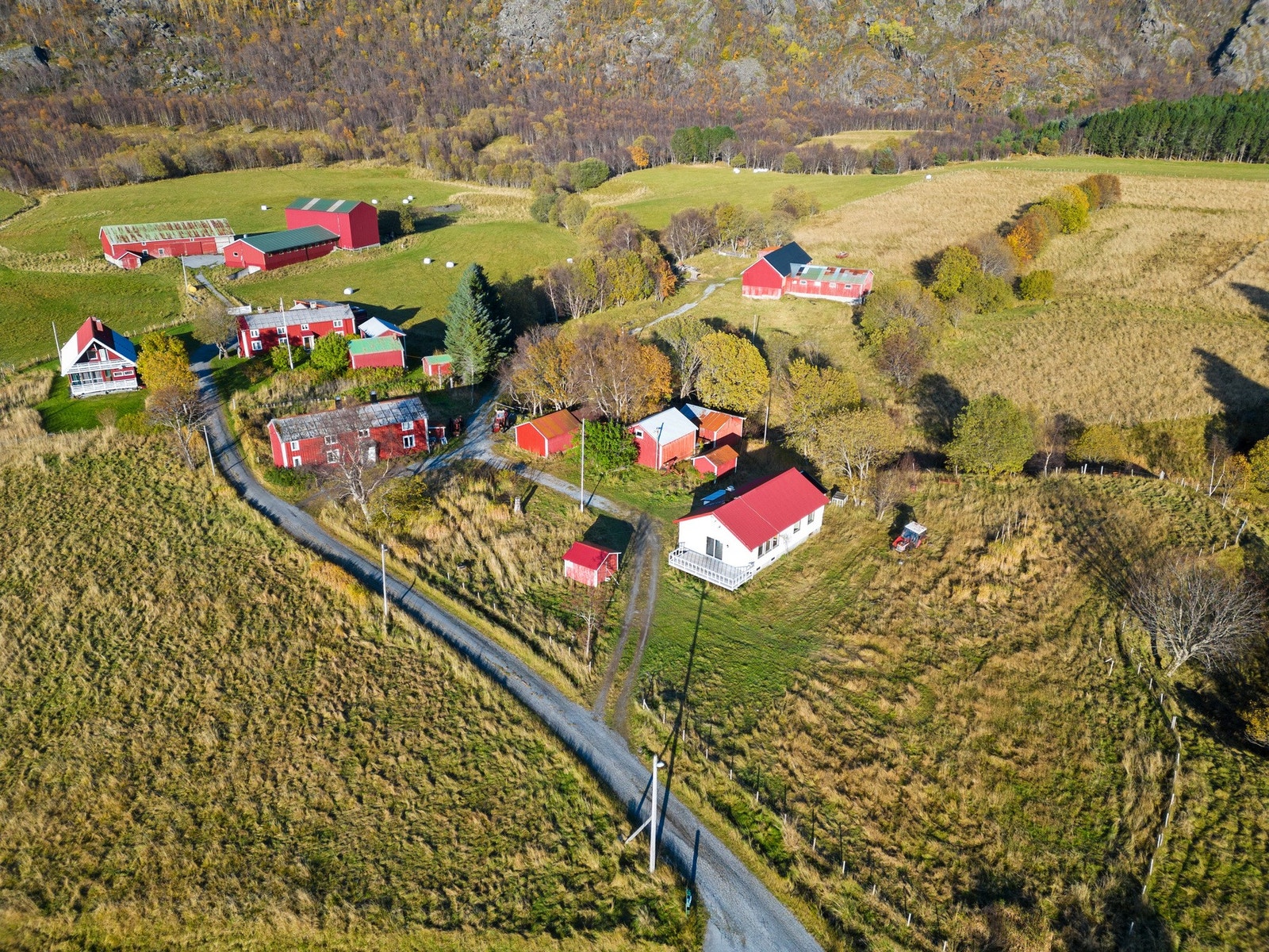 På hovedteigen er et koselig tun med flere bygg. Galleribilde