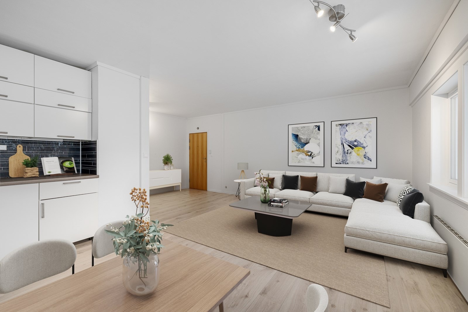 De fleste flater er malt opp i 2023 . Nyere laminat på gulvet Galleribilde