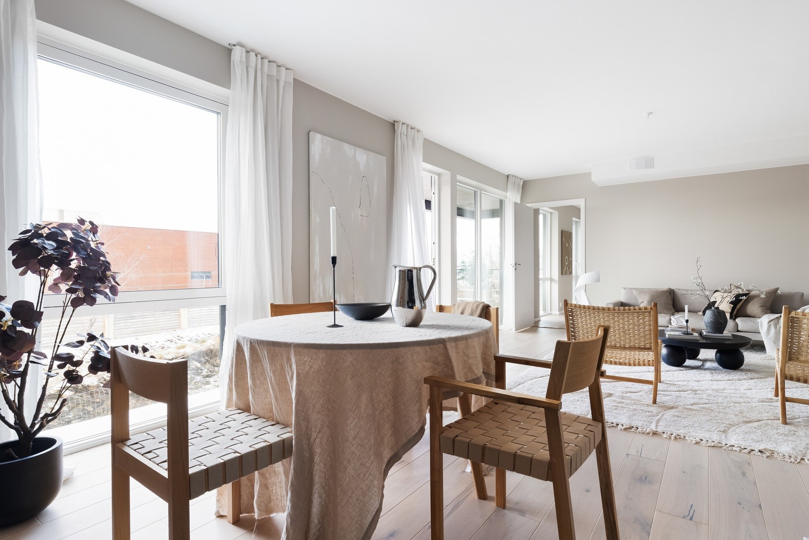 Det er vannbåren gulvvarme i leiligheten. Galleribilde