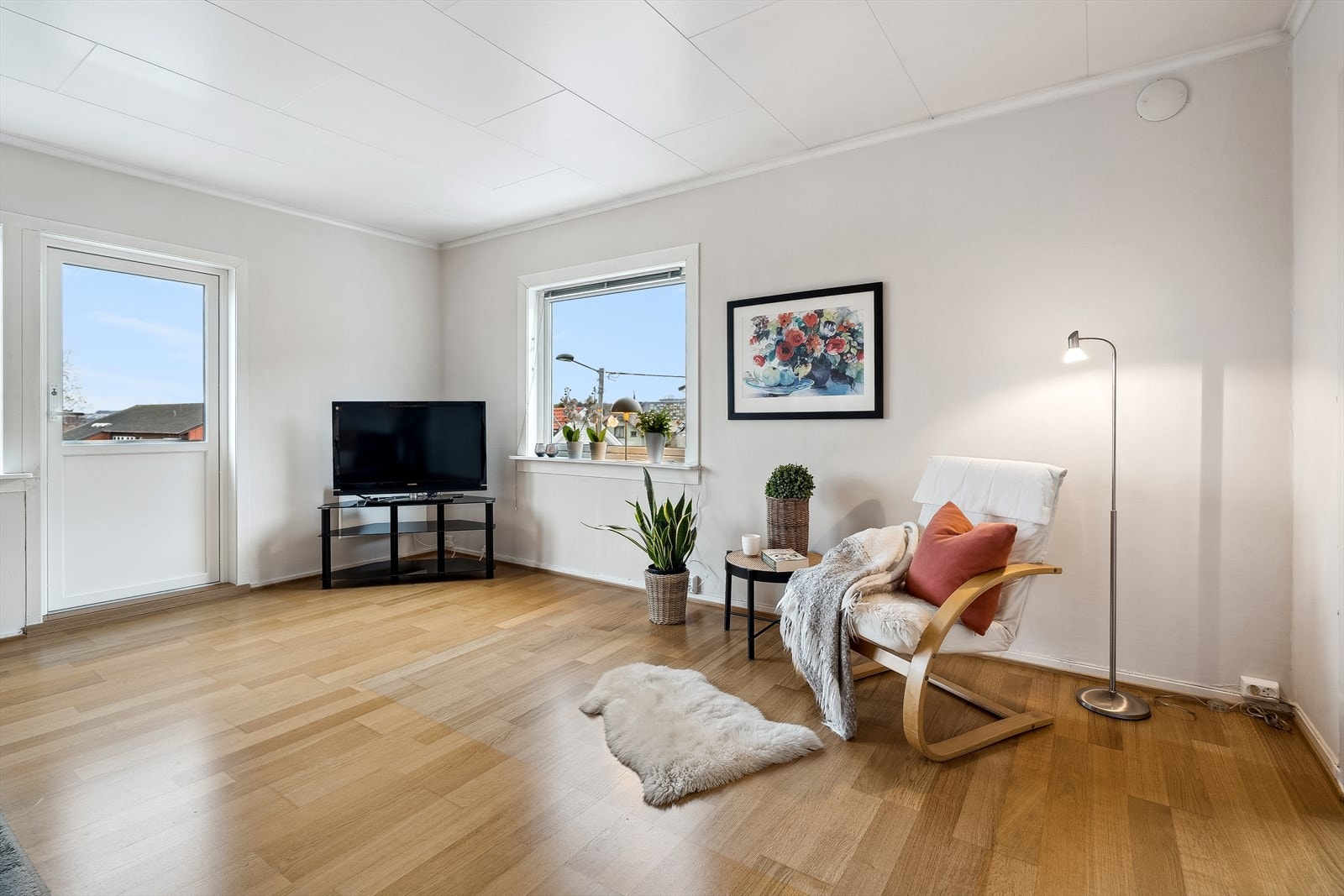 Stue med utgang til balkong Galleribilde
