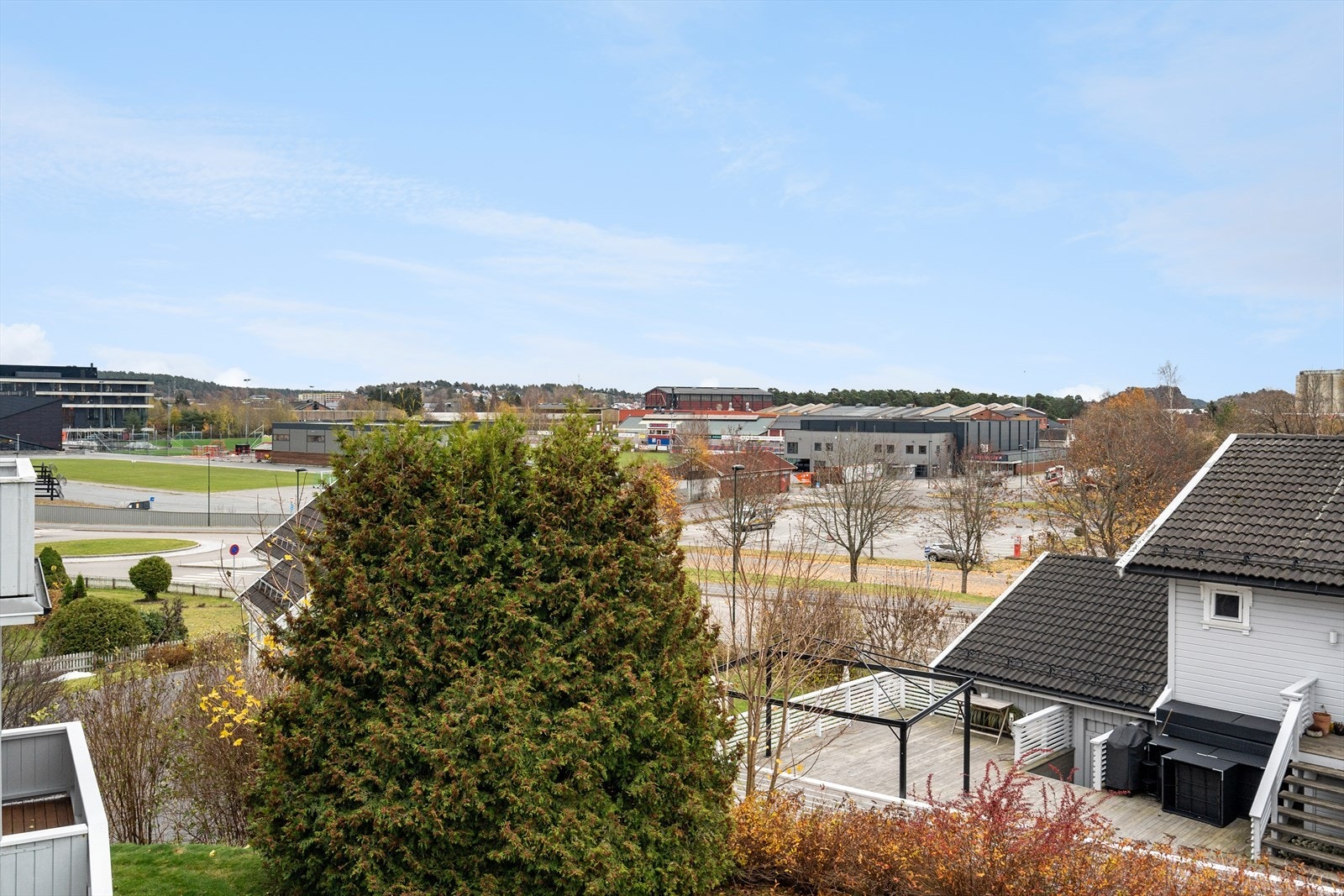 Utsyn fra balkongen Galleribilde
