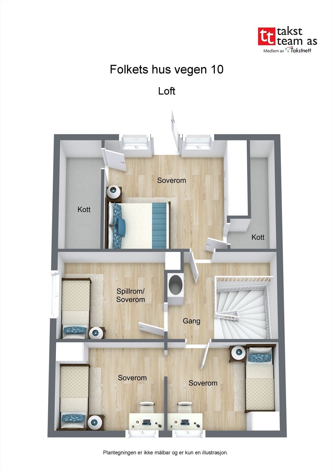 Planskisse Loft Galleribilde