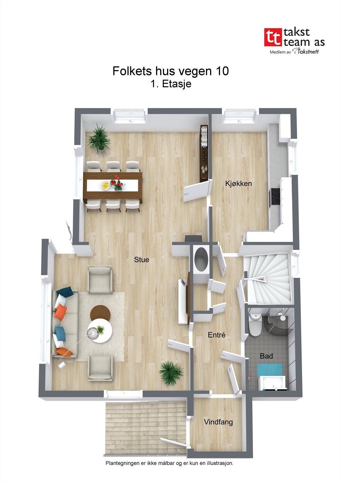 Planskisse 1 etasje Galleribilde